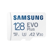 Карта памяти microSDXC Samsung 128Gb Class10 UHS-I U3+ SD Adapter (MB-MC128KA)