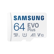 Карта памяти microSDXC Samsung 64Gb Class10 UHS-I U1+ SD Adapter (MB-MC64KA)