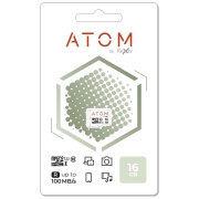 Карта памяти microSDHC Atom 16GB UHS-1 U1 (AMSDU1/16GB)