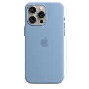 Чехол Apple iPhone 15 Pro Max Silicone MagSafe Winter Blue