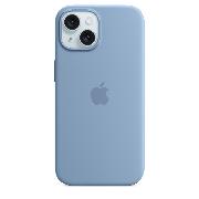 Чехол Apple iPhone 15 Silicone Case MagSafe Winter Blue