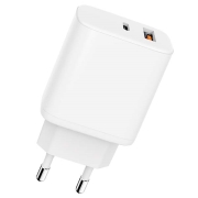 Сетевое зарядное устройство Carmega A+C 25W White (CAR-WC106)