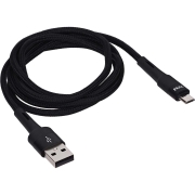 Кабель для сотового телефона TFN microUSB Envy 1.2m нейлон Black