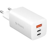 Сетевое зарядное устройство Deppa 2хUSB-C+USB A 65W белый (11443)