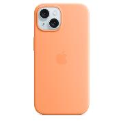 Чехол Apple iPhone 15 Silicone Case MagSafe Orange Sorbet