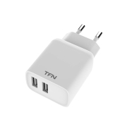 Сетевое зарядное устройство TFN Rapid+ 2xUSB 2.4A White (TFN-WCRPD12W2UWH)