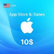 Пополнение электронного кошелька Apple App Store/iTunes 10$ (регион USA)