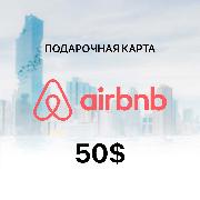 Пополнение электронного кошелька Airbnb Gift Card - 50$ (регион USA)