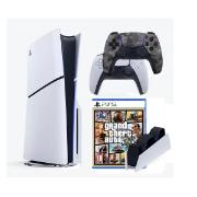 Приставка Sony PlayStation 5 Slim 1TB Blu-Ray Edition + GTA VI + дж. + станция