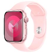 Смарт-часы Apple Watch Series 9 45mm Pink Aluminum Case with Pink Sport Band, размер S/M (MR9G3)