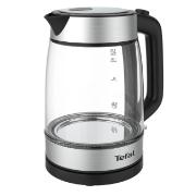 Электрочайник Tefal Glass Kettle KI700830 черный/серебристый