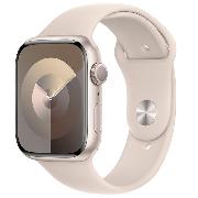 Смарт-часы Apple Watch Series 9 45mm Starlight Aluminum Case with Starlight Sport Band