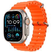 Смарт-часы Apple Watch Ultra 2 49mm Titanium Case with Orange Ocean Band (MREH3)