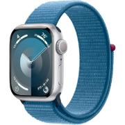 Смарт-часы Apple Watch Series 9 45mm Silver Aluminum Case with Blue Sport Loop (MR9F3)