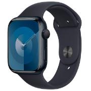 Восстановленные смарт-часы Apple Watch Series 9 45mm Midnight Aluminum Case with Midnight Sport Band, размер M/L (MR9A3), отличный