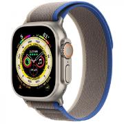 Восстановленные смарт-часы Apple Watch Ultra 49mm Titanium Case with Blue/Grey Trail Loop, размер M/L (MQF33), как новый