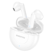 Наушники True Wireless Borofone с микрофоном BE54 Rejoice, белые