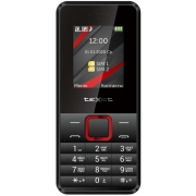 Мобильный телефон teXet TM-207 Black/Red, красный