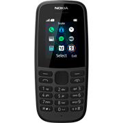 Мобильный телефон Nokia 105SS (2019) Black (ТА-1203), черный