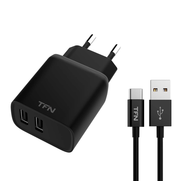 tfn-rapid-2xusb-24a-usb-c-black