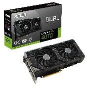 Видеокарта ASUS NVIDIA GeForce RTX 4070 DUAL OC 12GB (DUAL-RTX4070-O12G) (90YV0IZ2-M0NA00)