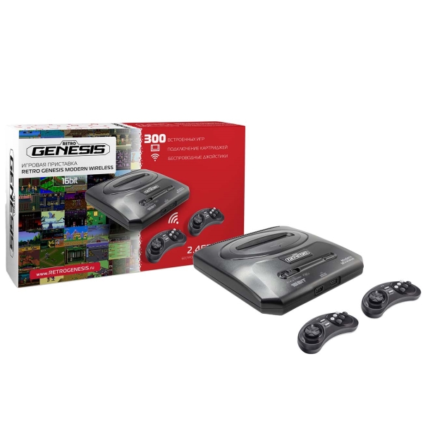gaming-console-retro-genesis-modern-wireless-16bit-300-games-wireless-gamepads-rca