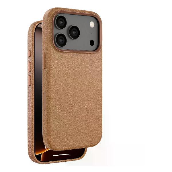 Чехол Deppa Eco Leather MagSafe iPhone 17 Pro Max, коричневый, 84299