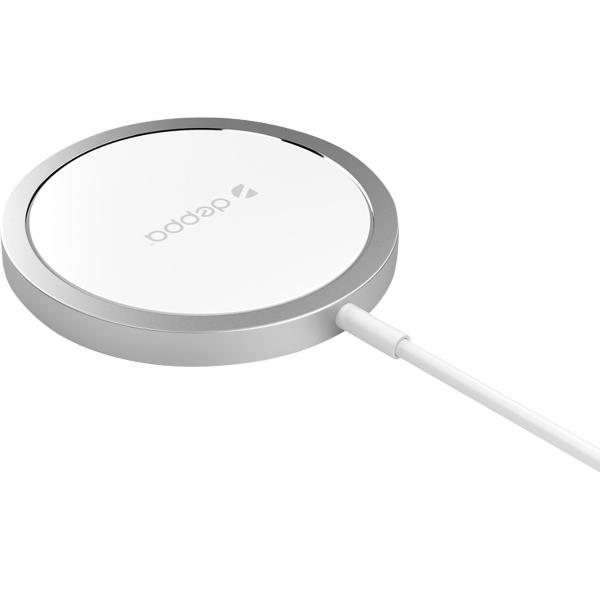 wireless-charger-deppa-magsafe-qi-15w-silvery-24012