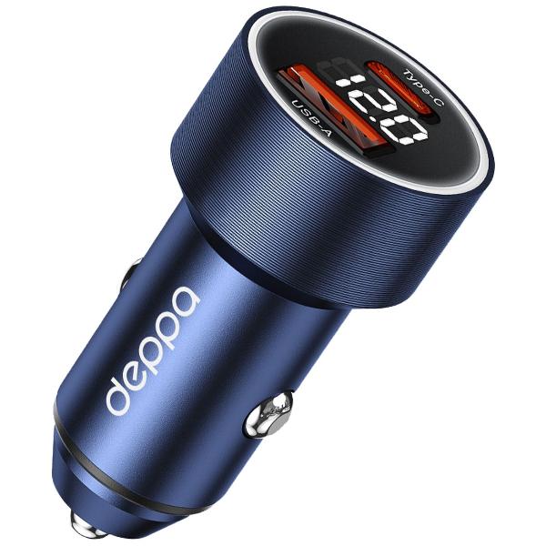 car-charger-deppa-usb-a-usb-c-75w-blue-11216