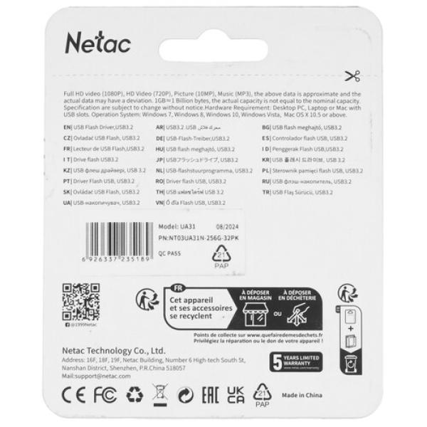memory-usb-flash-32gb-netac-ua31n-nt03ua31n-256g-32pk-2