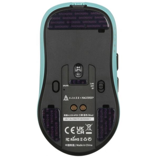 wireless-wired-mouse-ajazz-aj159-apex-cyan-5