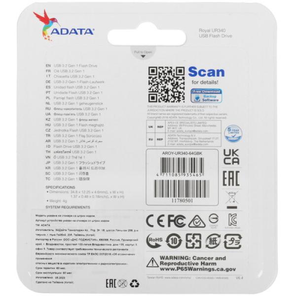 memory-usb-flash-64gb-adata-ur340-aroy-ur340-64gbk-2