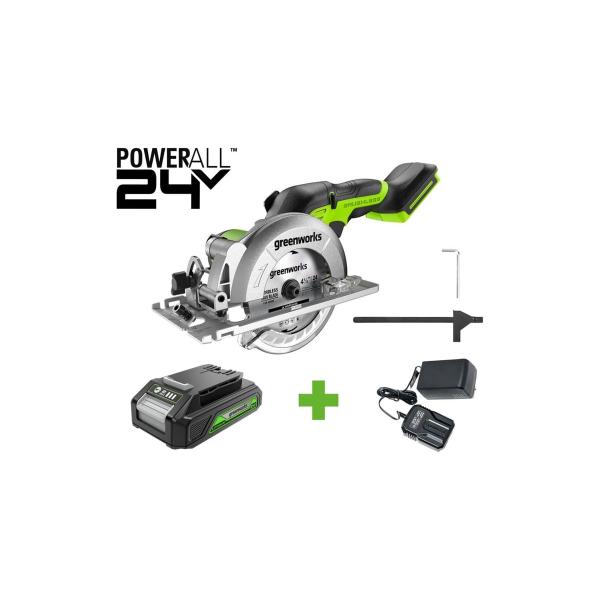 circular-mini-saw-greenworks-g24mcs-24v-bshchet-disk-120-9.5mm-6500rpm-cut-39mm-1-2ah-charger-box-1501207vua-2