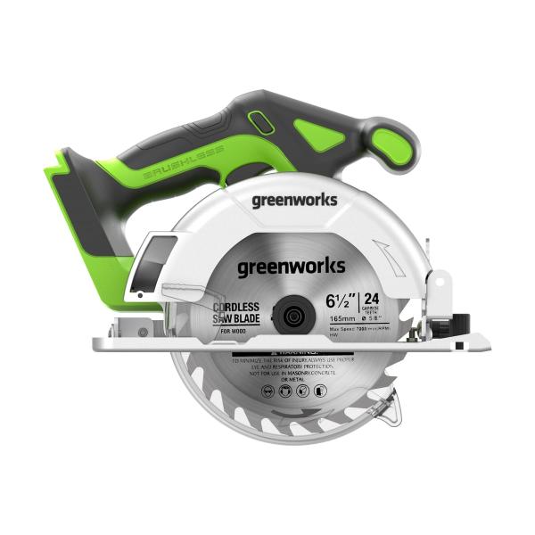 circular-saw-accumulator-greenworks-24v-bshchet-165kh20mm-4800rpm-cut-57mm-without-akb-and-charger-1501607-gd24cs165-6