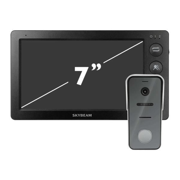 kit-video-intercom-skybeam-from-7-inch-monitor-mechanical-buttons-and-call-panels-black-94705ma94208-600tvl-plus-94705ma-94208-600TVLBL-1
