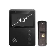 kit-video-intercom-mechanical-buttons-skybeam-4.3-black-plus-94402fa-94201-600tvlbl-94402FA94201-600TVLBL