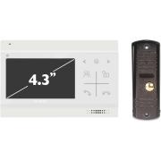 kit-video-intercom-mechanical-buttons-skybeam-4.3-white-94403fa-94201-600tvlwh-94403FA&94201-600TVLWH