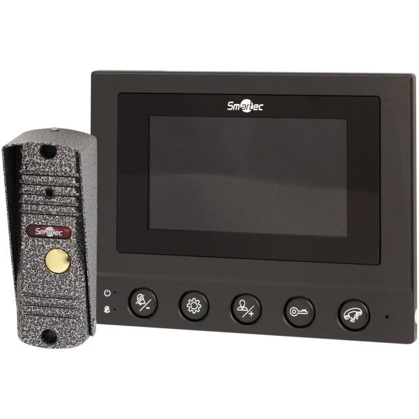 kit-smartec-black-monitor-video-intercom-4-and-panel-call-600tvl-smkd0694-ST-MS604S-BK-1