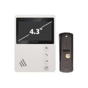 kit-video-intercom-mechanical-buttons-skybeam-4.3-white-plus-94402fa-94201-600tvlwh-94402FA94201-600TVLWH