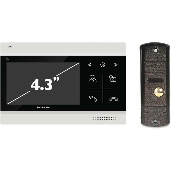 kit-video-intercom-mechanical-buttons-skybeam-4.3-black-94403fa-94201-600tvlbl-94403FA&94201-600TVLBL-1