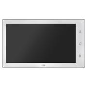 monitor-video-intercom-ctv-w-glass-touch-panel-controls-easy-buttons-technology-touch-screen-answering-machine-white-10-0000342--M4106AHD