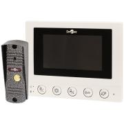 kit-smartec-white-monitor-video-intercom-4-and-panel-call-600tvl-smkd0694.1-ST-MS604S-WT