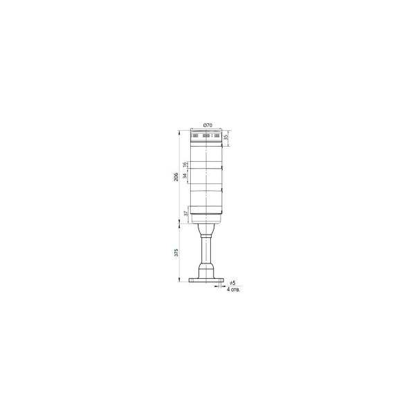 light-signal-column-xson-d-70mm-stand-375mm-constant-sound-colors-red-yellow-green-24v-dc-ip53-xson-btl70bk-s3afryg-ln24-375-2
