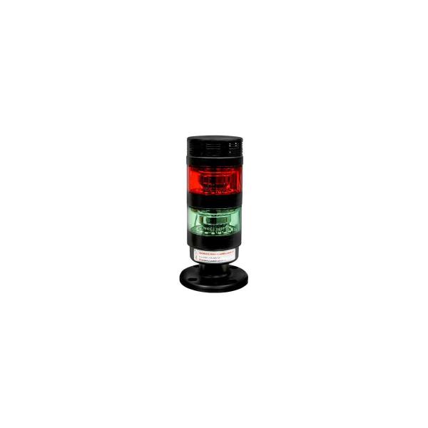light-signal-column-xson-d-70mm-stand-30mm-constant-sound-colors-red-green-24v-dc-ip53-xson-btl70bk-s2afrg-ln24-30-2