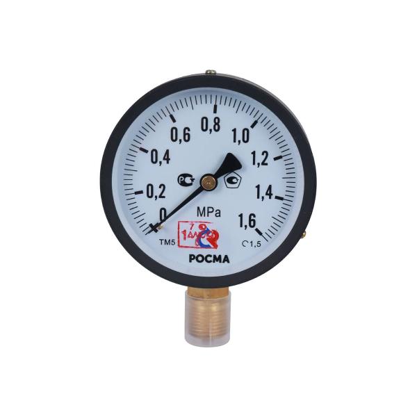 general-technical-pressure-gauge-rosma-tm-510r.00-0-1.6mpa-dk100-g12-class-accuracy-1.5-d070-00124-1