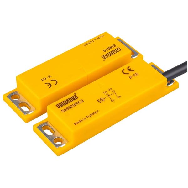 magnetic-sensor-emas-2nz-wire-2m-distance-response-8mm-right-exit-ip68-smb20rc2-b18-1