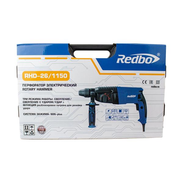 perforator-electric-redbo-rhd-261150-1150w-26mm-three-mode-2-6j-0-1100rpm-suitcase-39837-2