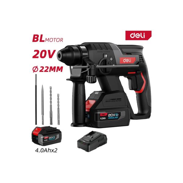 accumulator-perforator-deli-2-akb-charger-20v-kh-4ah-sds-plus-2j-4750bpm-suitcase-164374-de-dc20-2d4-2