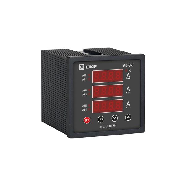 three-phase-digital-ammeter-on-panel-ekf-proxima-ad-963-1