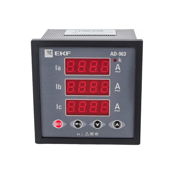 three-phase-digital-ammeter-on-panel-ekf-proxima-ad-963-3